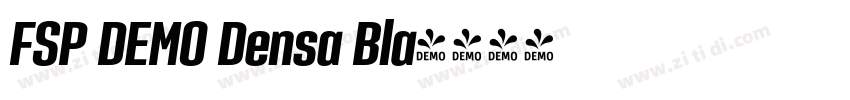 FSP DEMO Densa Bla字体转换 FSP DEMO Densa Bla字体转换